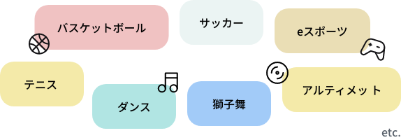 学生時代の部活やサークル